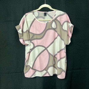 Emery Rose rolled cuff blouse